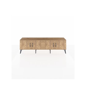 Arges TV Ünitesi 2 Raflı 4 Kapaklı 176x30x51 Çam-Çam/Antrasit
