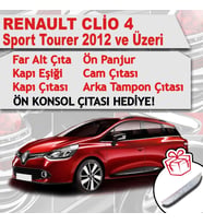 Renault Clio 4 Sport Tourer Avantajlı Krom Set 6 Ürün 2012 Üzeri P. Çelik