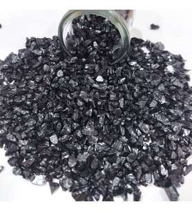 Tahtakale Toptancı Dekoratif 4-8 MM Arlığında Gerçek Cam Kırığı (1 KG) Siyah