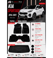 KİA SPORTAGE 2016-2021 Araca Özel 3D Paspas + 3D Bagaj Havuzu