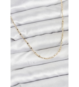 CM 14K Gold Renk Pirinç Gemi Zinciri Model Kadın Kolye 5886 - HPSBYI8462-9865