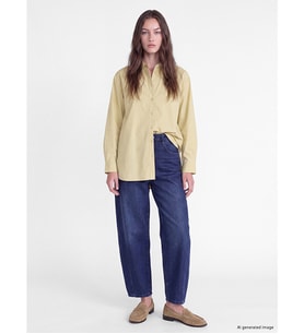 LCW Modest İndigo Baggy Fit Kadın Jean Pantolon