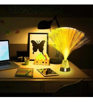 Püsküllü RGB Led Işık Masa Üstü Dekoratif Optik Gece Lambası HS-12869