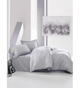 Cotton Box Elegant Saten Tek Kişilik Nevresim Takımı Gri