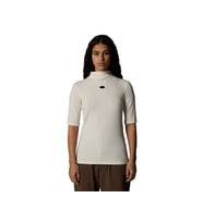 The North Face W S/S Mock Neck Slim Tee Kadın Outdoor Tişörtü NF0A89C3QLI1 Beyaz