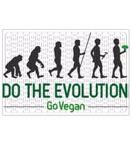Do The Evolution Go Vegan Puzzle 240 Parça Yapboz