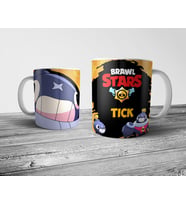 Pixxa Brawl Stars Tick Kupa Bardak Model 1