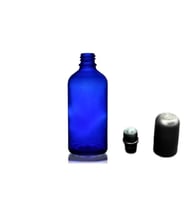 30ml mavi cam şişe roll-on şişe, 24 adet, bilye başlıklı şişe, cam şişe, roll-on şişesi