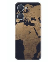 Vivo Y18 Kılıf Silikon Desen Özel Seri Map Planet 1656