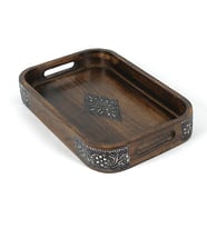 Ahşap Dikdörtgen Tepsi 30x19x4,5 cm.