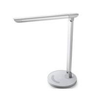 12W LED Masa Lambası, USB Şarj Portu, Beyaz, Enerjik ve Şık Tasarım (Krem)
