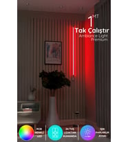 Şerit LED Köşe Led ışık Uzaktan Kumandalı 16 Renk 4 animasyon yapışkanlı lightrgbkı