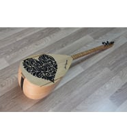 KISA SAP SAZ BAĞLAMA KALİTE TAM SET BAĞLAMA KALİPLİ SENİ SEVİYORUM İSİM HEDİYE