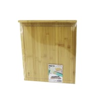 38X45CM AHŞAP BAMBU KESİM PANOSU - KESME TAHTASI TEZGAH ÜSTÜ  KANALLI - KENAR DESTEKLİ