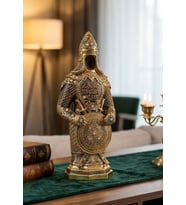Zırhlı Cevşen Ayetli Asker Gold Biblo Sert Polyester İnce Detaylı İşçilik Taş İşlemeli 23 cm