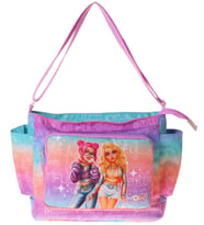 Wow Generation Kız Çocuk Star Desenli Pembe - Mor Renkli Omuz Çantası - W6034