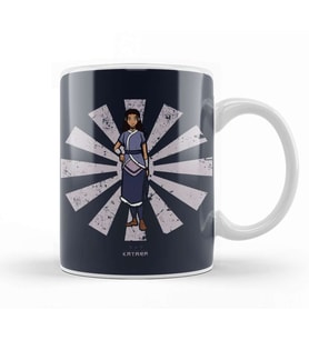 Avatar The Last Airbender Katara Retro Japanese Avatar Kupa Bardak Porselen