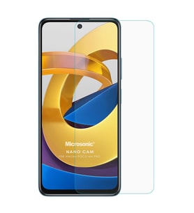 Microsonic Xiaomi Poco M4 Pro Nano Glass Cam Ekran Koruyucu (Renksiz)