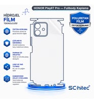 SChitec HONOR Play6T Pro Uyumlu Fullbody Arka Kaplama Hidrojel Koruyucu Film