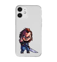 Iphone 12 Uyumlu Chucky Tasarımlı Şeffaf Telefon Kılıfı