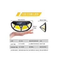 Dodes Fonksiyonel Sensörlü 122 Ledli Solar Bahçe Lambası