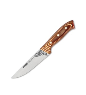 32101 Elite Kurban, Kasap Bıçağı 14,5 Cm - Kahverengi Perçinli Kompozit Sap