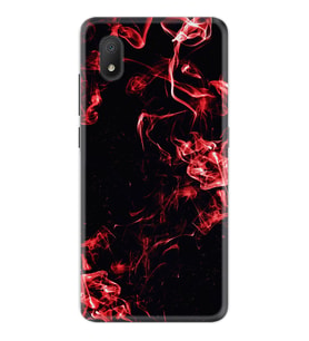 TCL L7 Kılıf Silikon Desen Red Smoke 1745