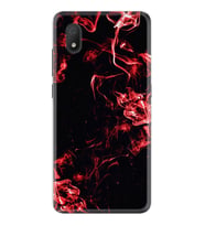 TCL L7 Kılıf Silikon Desen Red Smoke 1745