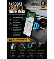 360° Döner Dashboard Manyetik Telefon Tutucu Güçlü Mıknatıslı