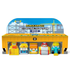 Poli Mrt-761 Robocar Poli Mini İnşaat Araçları 5Li Set