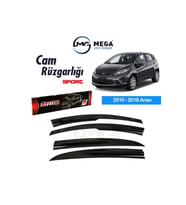 Ford Fiesta 2010 - 2018 Arası Mugen Tip Cam Rüzgarlık Sunplex (Siyah)