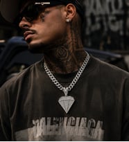 Hip Hop Iced Out Elmas Pendant Küba Zincir Kolye