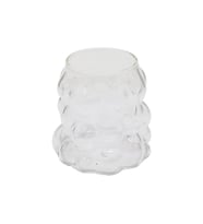 BONCUKLU - BOĞUMLU CAM BARDAK 340ML KAHVE - SUNUM - MEŞRUBAT (5343)