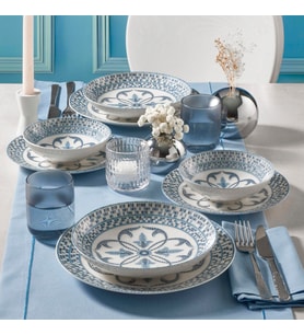 GÜRAL PORSELEN Camelia 24 Parça 6 Kişilik Yemek Takımı 22761