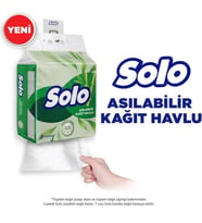 Solo Asılabilir Kağıt Havlu 1 Paket (1PK= 7 Rulo) Hijyenik ve Pratik Kullanım İçin Uygun