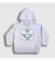 Presmono Unisex Çocuk Beyaz Smoke Imagine Dragons Kapüşonlu Sweatshirt 82818tt