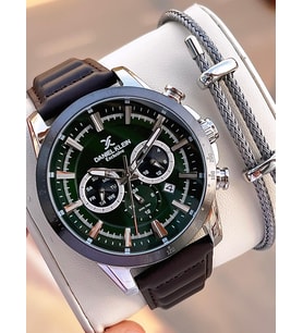 Daniel Klein Deri Kordon İç Kadran Fonksiyonları Aktif 3 Atm Suya Dayanıklı Erkek Kol Saati E14006-4