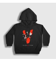 Presmono Unisex Çocuk Siyah Elevation U2 Kapüşonlu Sweatshirt 121058tt