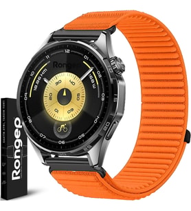 Huawei ile Uyumlu Mountain Loop 22mm Kordon GT6/GT6 Pro/GT5/GT5 Pro/GT4/GT3/GT3 Pro/GT2/GT2 Pro 46mm için Terleme Karşıtı GT6 Kordon Metalik Bağlantılı 1.Sınıf Dokuma Kumaş GT6 Kayış
