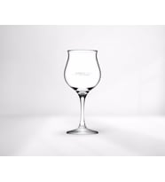BK Gift Kişiye Özel İsimli Wavy Kırmızı Şarap Bardağı (Beyaz)