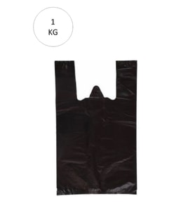 Siyah Atlet Poşet Büyük Boy 50x90 cm Takriben 12 Adet 1 Kg