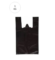 Siyah Atlet Poşet Büyük Boy 50x90 cm Takriben 12 Adet 1 Kg