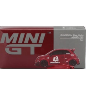Nessiworld 1/64 LB-WORKS x Abas Works ABARTH 595 Red
