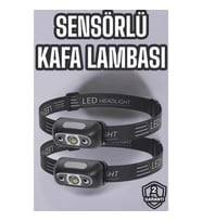 Mey İthalat® Kafa Lambası Kamp Lambası Led Işık Şarjlı Ayarlanabilir