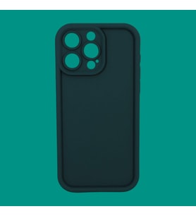 IPHONE 13 PRO MAX; KENARI ÇIKINTILI, DARBE ÖNLEYİCİ, KAMERA KORUYUCULU LÜKS SİLİKON KILIF (Turkuaz)
