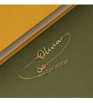 Kişiye Özel İsim Bileklik 925K Gümüş (Gold)