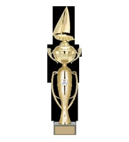 ODAK KUPA - Figürlü Kupalar - Yelken Figürlü Kupalar FG-072 A - 57 cm