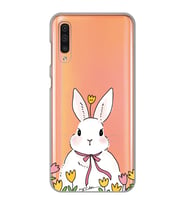 Samsung Galaxy A50 - A30S Uyumlu Tavşan Tasarımlı Şeffaf Telefon Kılıfı