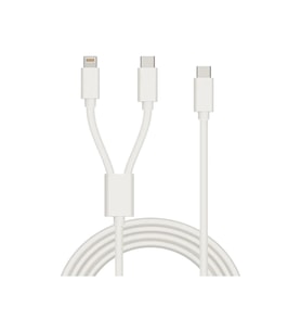 Winex 2in1 5A 120W Type-C to Type-C ve Lightning Hızlı Data ve Şarj Kablosu 120cm SX31C