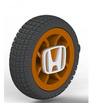 Honda Logolu Şık Tasarım Araba Anahtarlığı (Kırmızı)